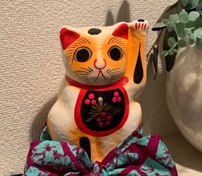 マイケルミラー 着物を着た猫 花魁ネコ ショール（SHOWROOM 