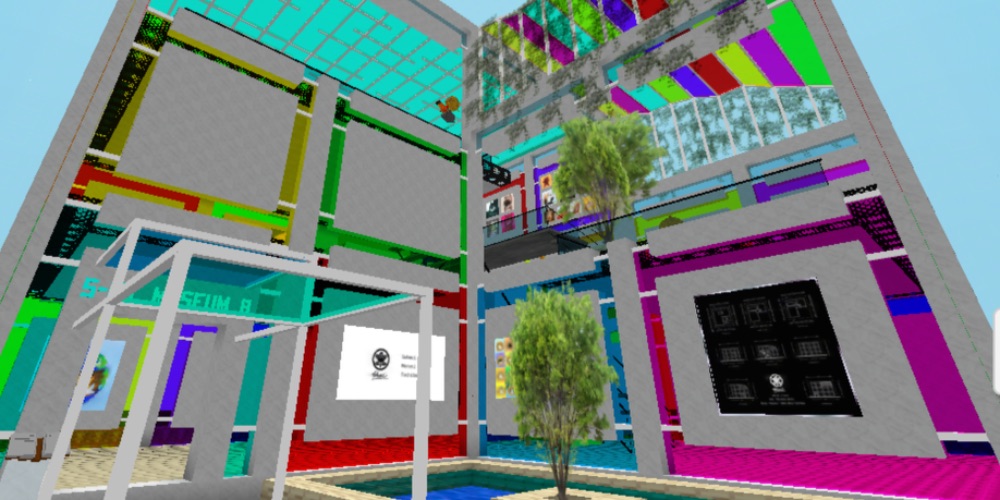 voxelsの美術館/openseaに図面あります/clickで入場