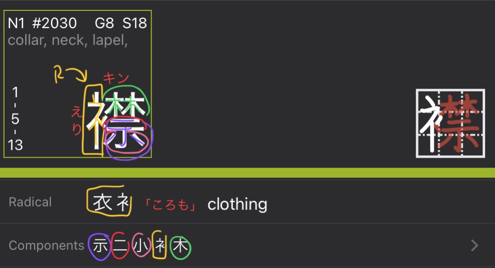 N1 Kanji（日本語能力試験ターゲット1000・N1漢字）
