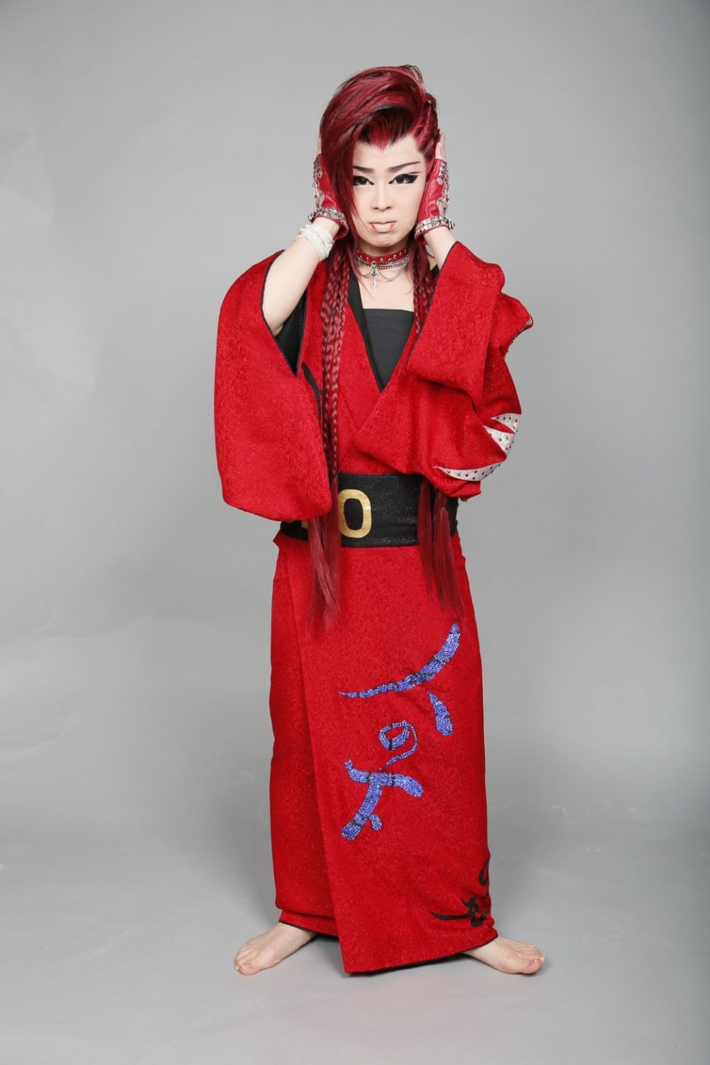 大衆演劇 立役 着物 大柄 龍