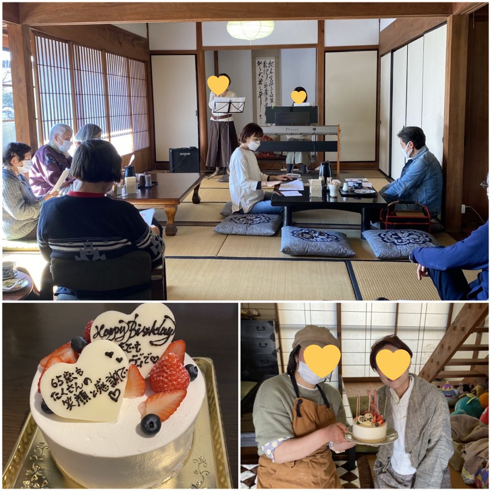 突然のバースデーケーキ🎂嬉しい🎵😍🎵