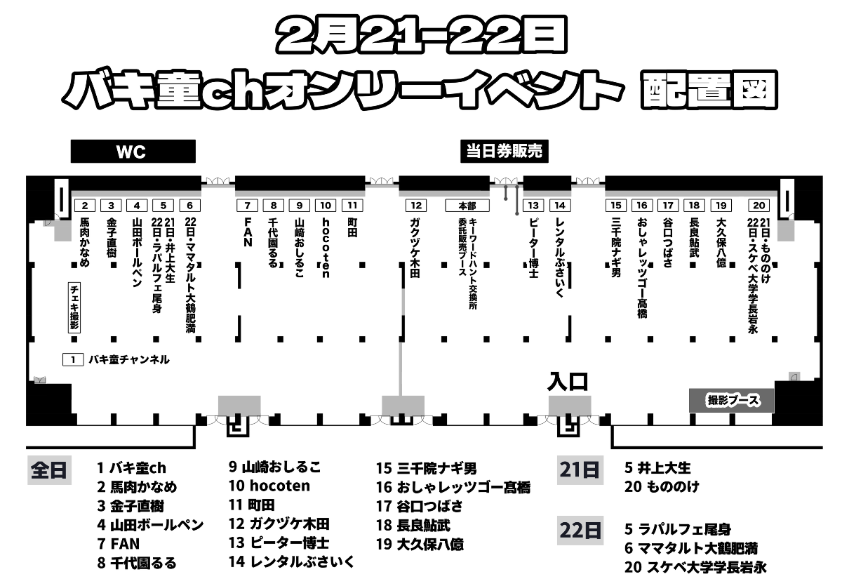 バキ童chオンリーイベント lit.link(リットリンク)