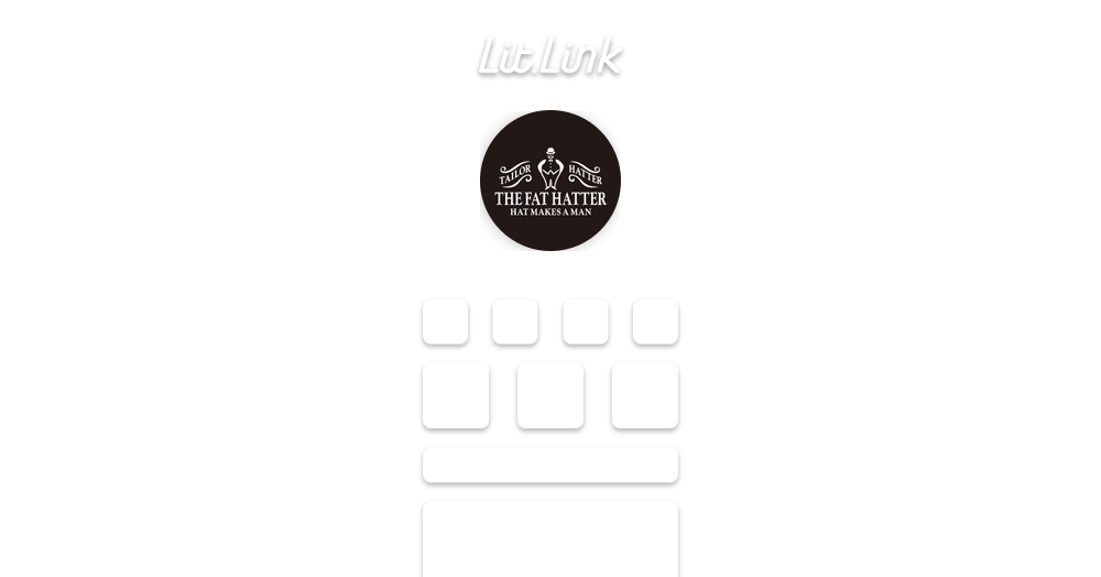 THE FAT HATTER lit.link(リットリンク) THE FAT HATTER lit.link(リットリンク)