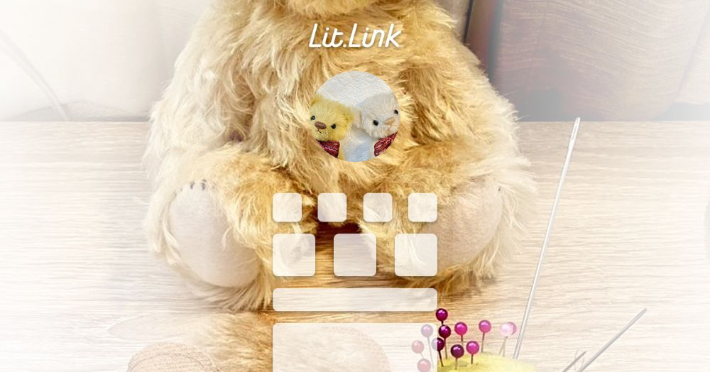 国内人気作家様 HARUBEAR ちいくた ベア 携帯容器付き テディベア